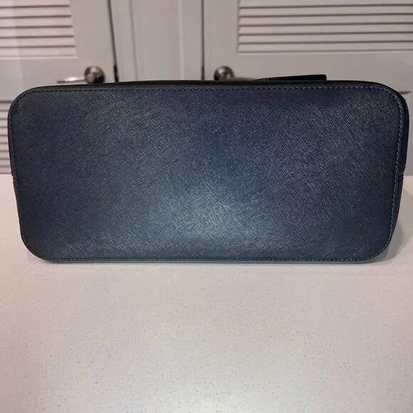 Authentic Michael Kors Jet Set Travel Saffiano Leather Top-Zip Tote Bag Black - Picture 5 of 15